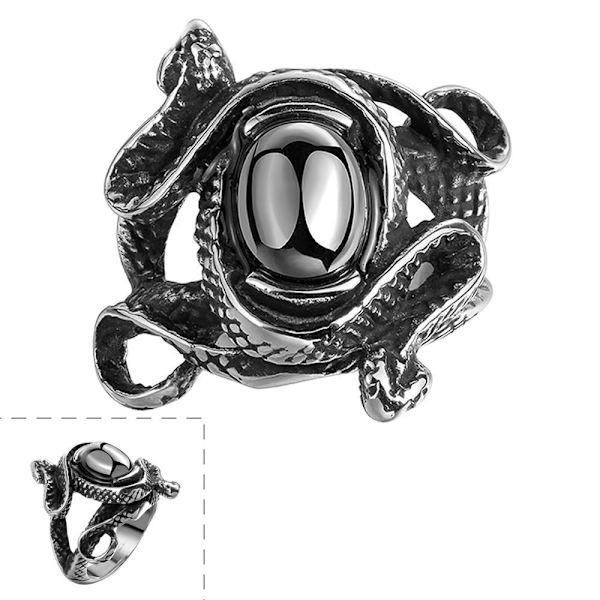 Rostfritt stål ring Punk rocker 18