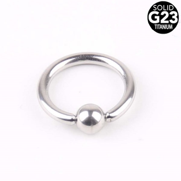 G23 Grade Titanium Hestesko Twister RING 1,2*8*3	
