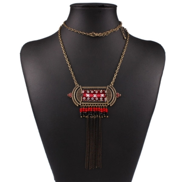 Veistetyt Choker-riipukset, Tassel-koristeiset Statement-kaulakorut