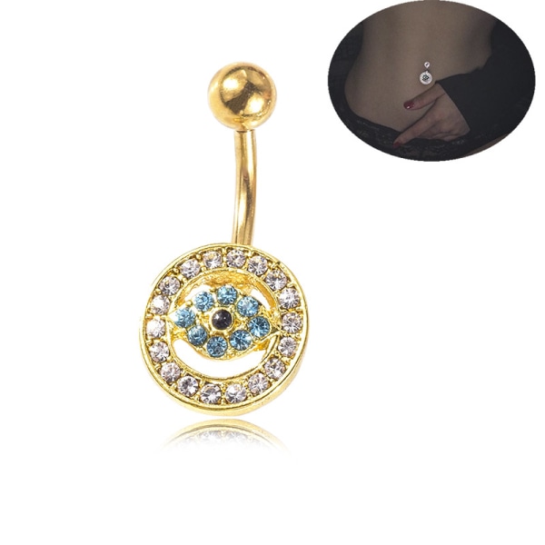 Navelpiercing grön