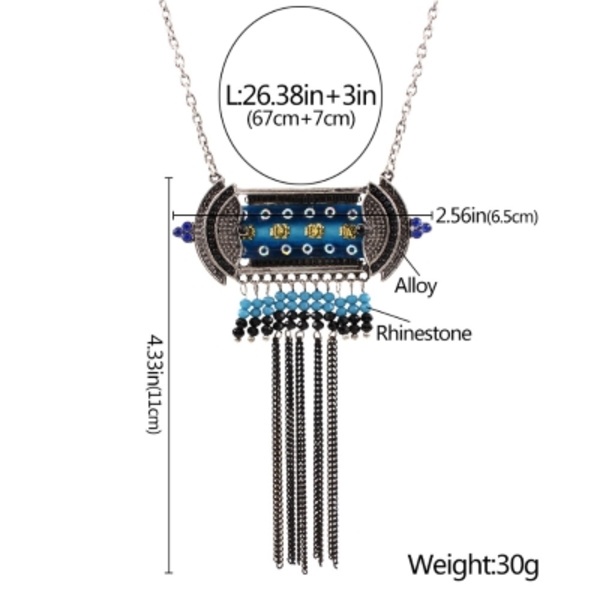 Veistetyt Choker-riipukset, Tassel-koristeiset Statement-kaulakorut