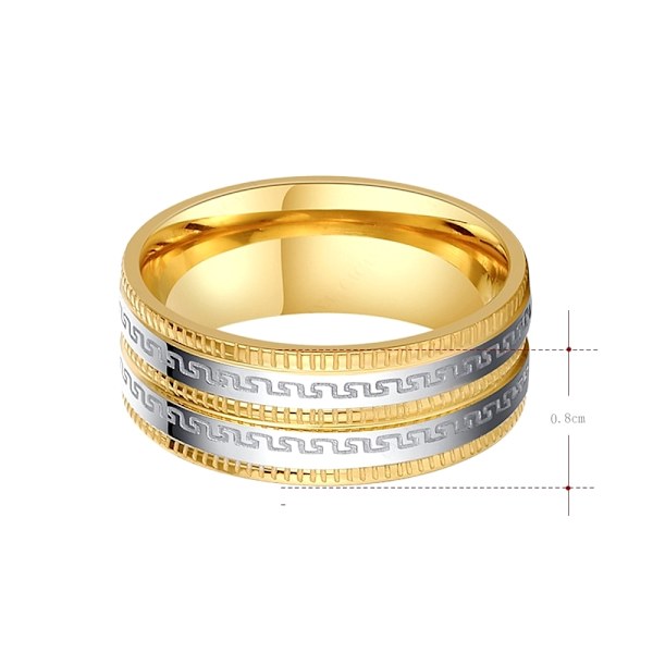 Rostfritt stål ring 18