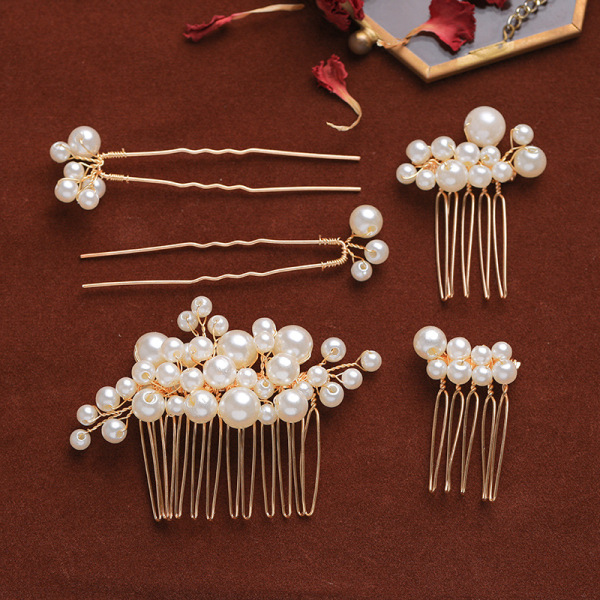 Bridal Pearl Hair Pin 5 kpl