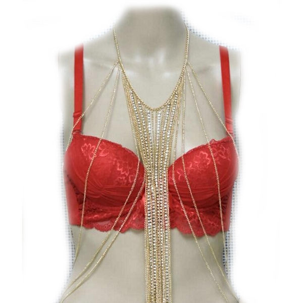 Kroppskedjor kristall Halsband