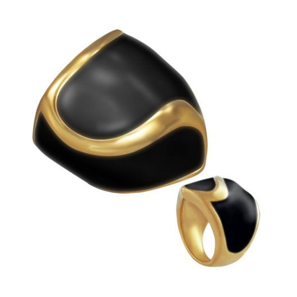 Ring i Rustfrit Stål 18
