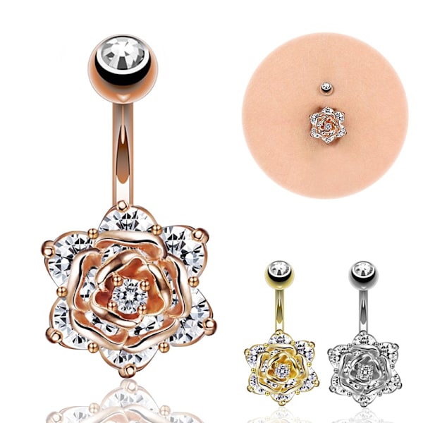 Navle-Belly Button Ring Kropspiercing GULD