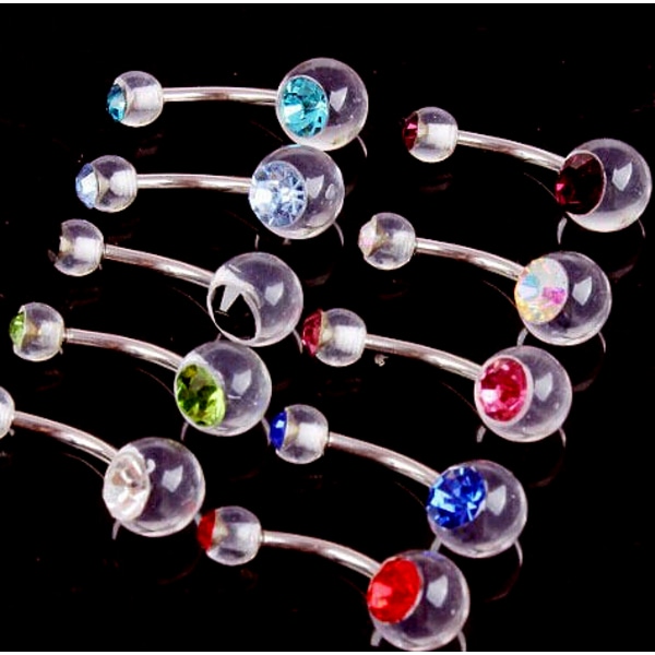 Navle Smykke piercing lila