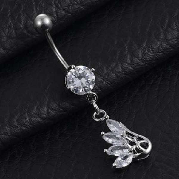 Napan Piercing Zirkonilla hopea