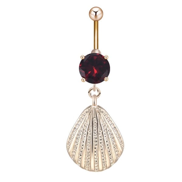 Forgyldt Navle Piercing