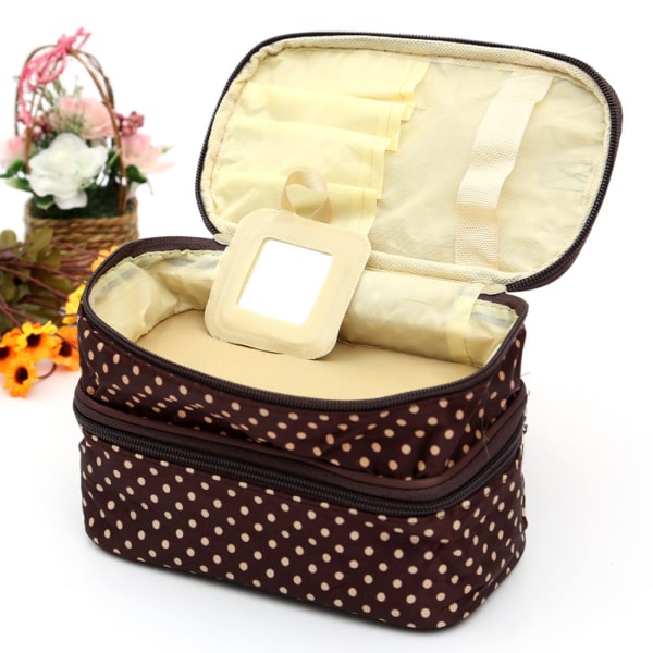 Förvaringsväska Travel Cosmetic Bag Multi-Purpose brun