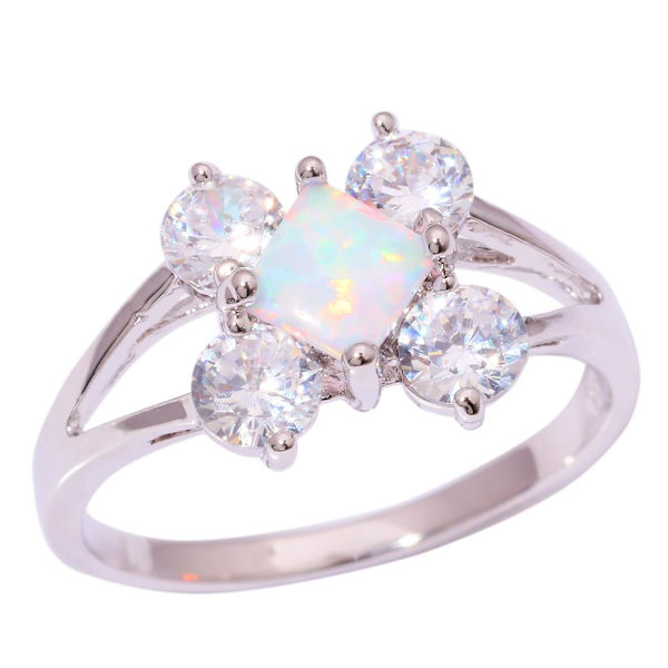 Silversmycken filled ring Brand Opal 18