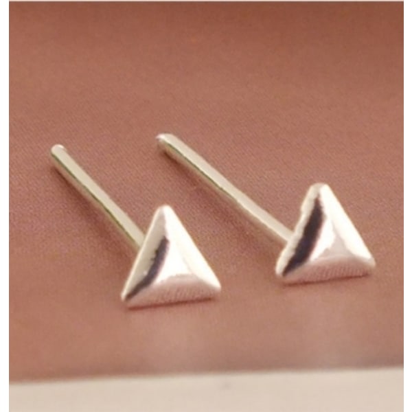 Silverörhänge triangel