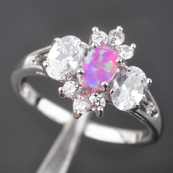 Silversmycken filled ring ROSA Brand Opal 17