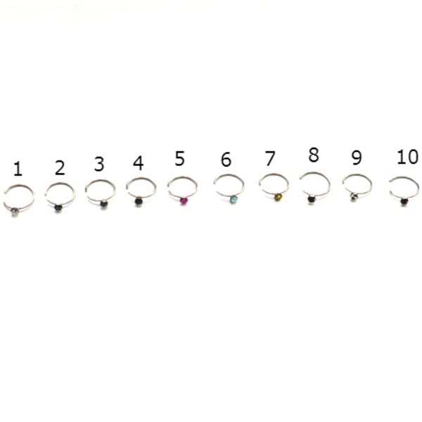 Rostfritt stål kropp smycken näsa ring Piercing smycken 9	
