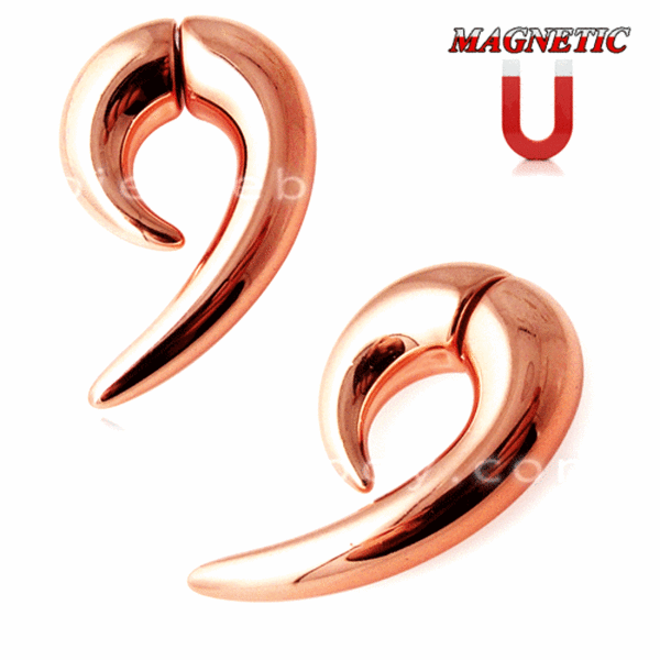 Rose Gold UV Magneettiset Vääriä Korvakorut PARI