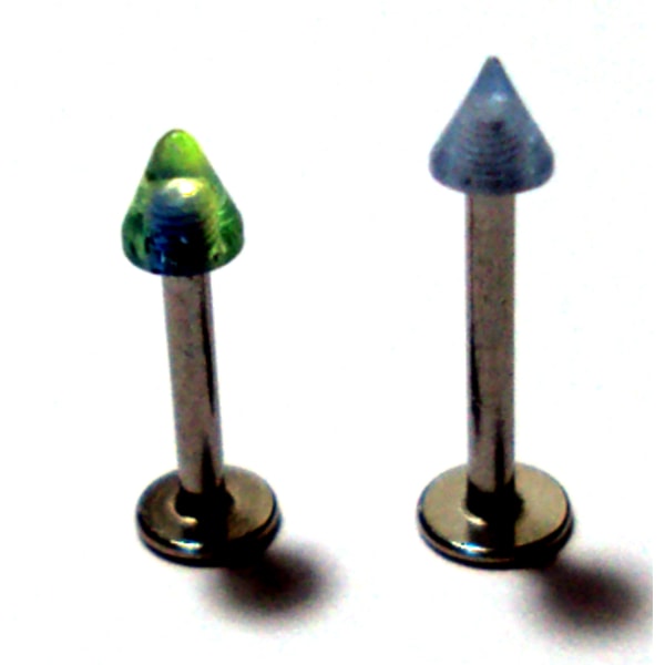 Labret og læbepiercing Grön