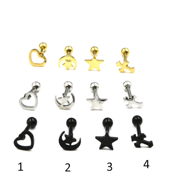 Tragus Piercing  Örhänge 1st guld