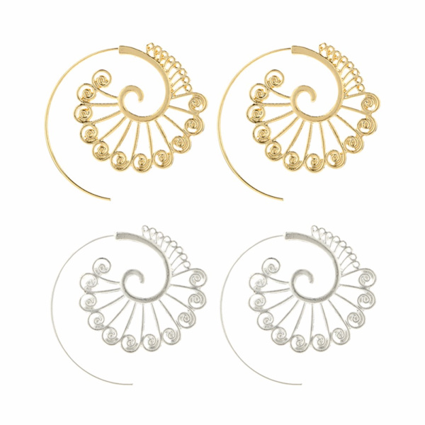 Spiral Örhängen guld