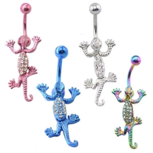 Navle-Belly Button Ring Krops Piercing BLÅ