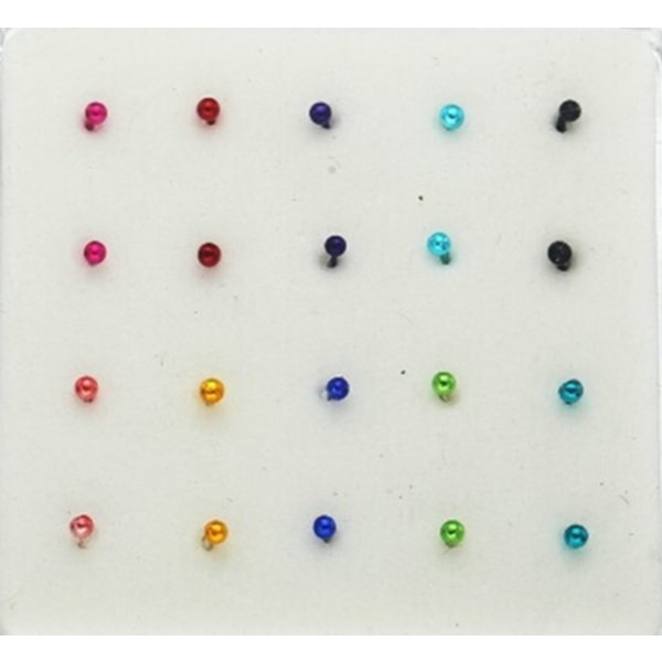 925 Silver Hand Painted Ball Nose Stud