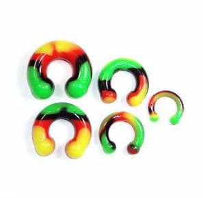 Töjsmycken neon Öronpiercing 1 ST 8MM