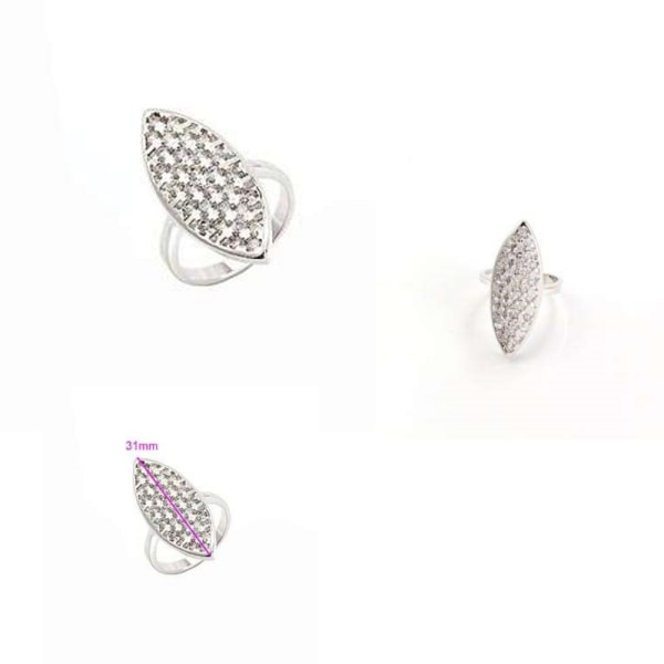 18K Guldfyllda Guld gulddoublé Filled CZ Ring 17