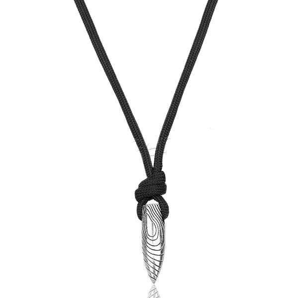 Rostfritt stål halsband silver