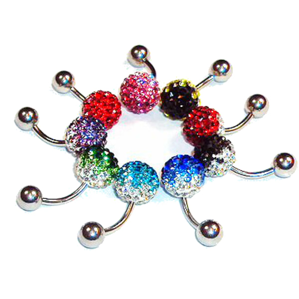 Navel Smykker piercing Grön