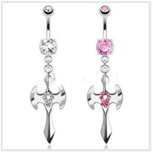 Navelpiercing Piercing smycken VIT