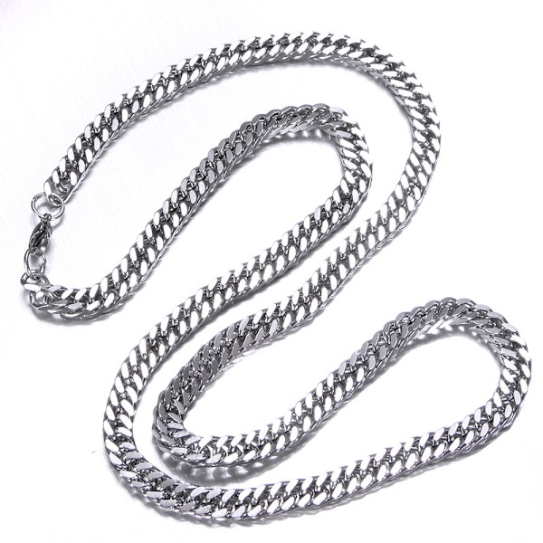 Ruostumattomasta teräksestä valmistettu kaulakoru + rannekoru 6 mm