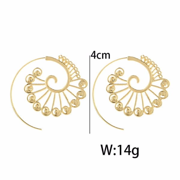 Spiral Örhängen guld