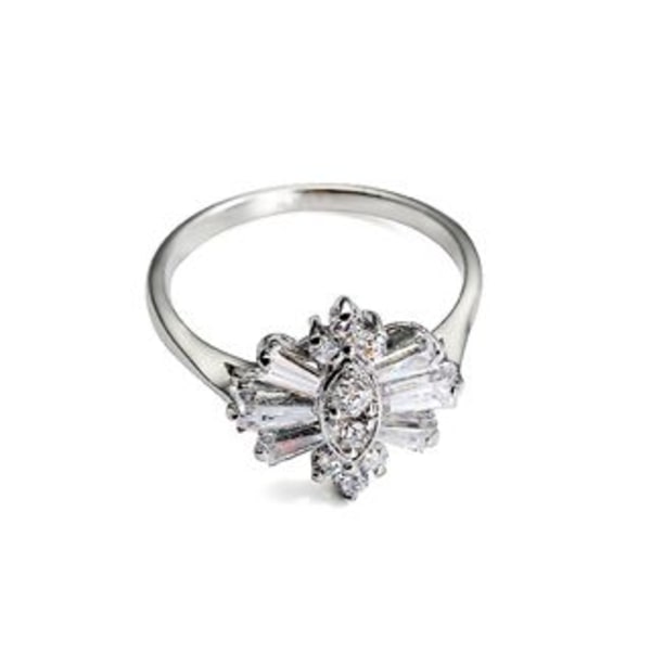 18K Guldfyllda gulddoublé Filled CZ Ring 18