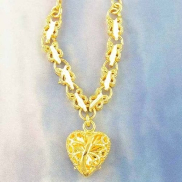 18K Vitguld Guldfyllda Filled gulddoublé HALSBAND