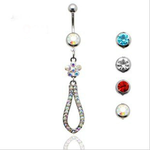 Navlepiercing Smykke multicolor	