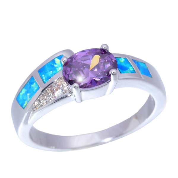 Silversmycken filled ring Brand Opal 17