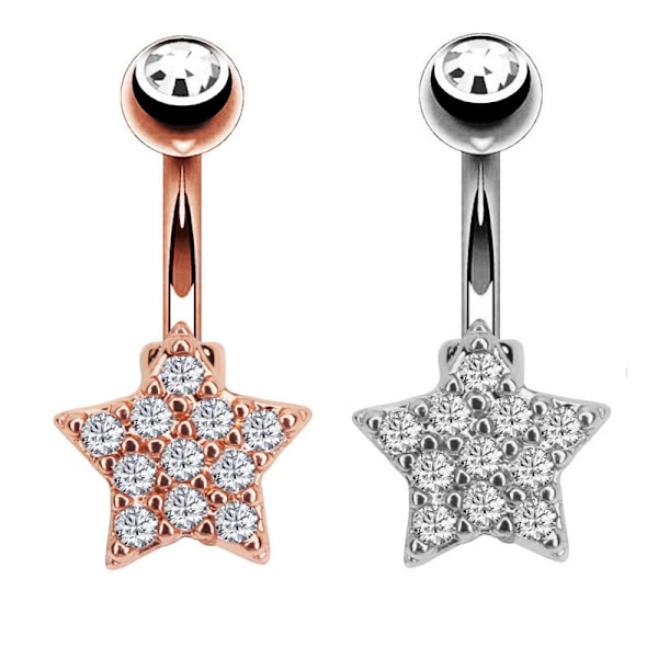 Navle-Belly Button Ring Kropspiercing GULD