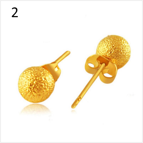 18K Guldfyllda Guld Filled gulddoublé Örhängen 4 mm
