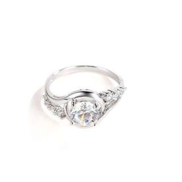 18K Guldfyllda Guld gulddoublé Filled CZ Ring 17