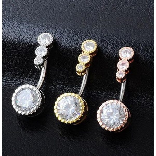 Navle-Belly Button Ring Kropspiercing GULD