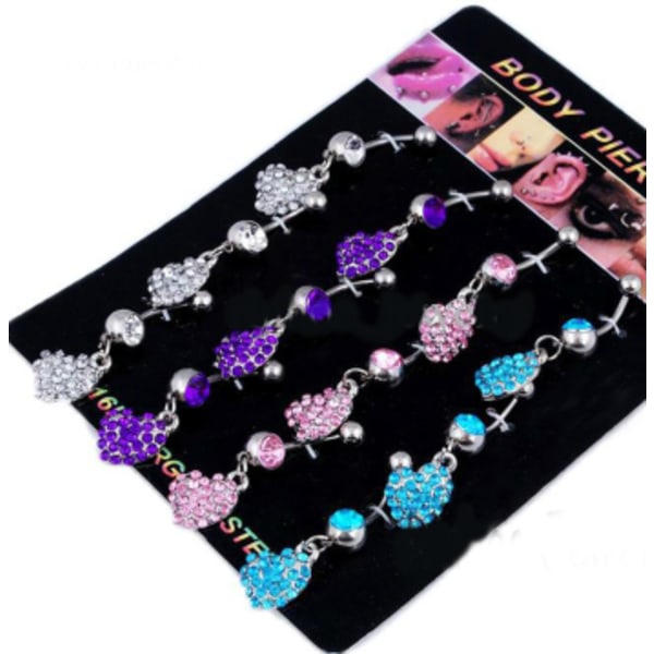 Navlepiercing Smykke LILA