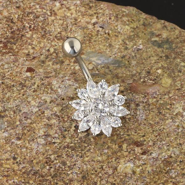 Forgyldt Navle Ring til Body Piercing