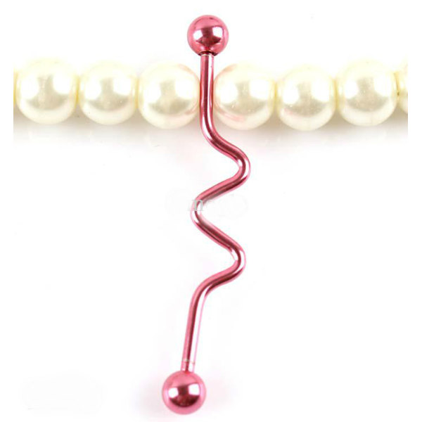 Barbeller & Stavar Öronpiercingar rosa