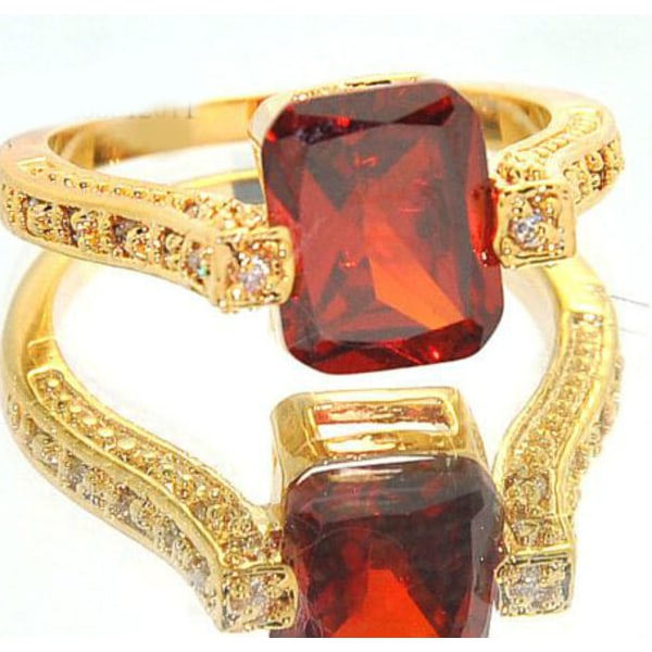 10K Guldfyllda Filled gulddoublé Ring CZ 17