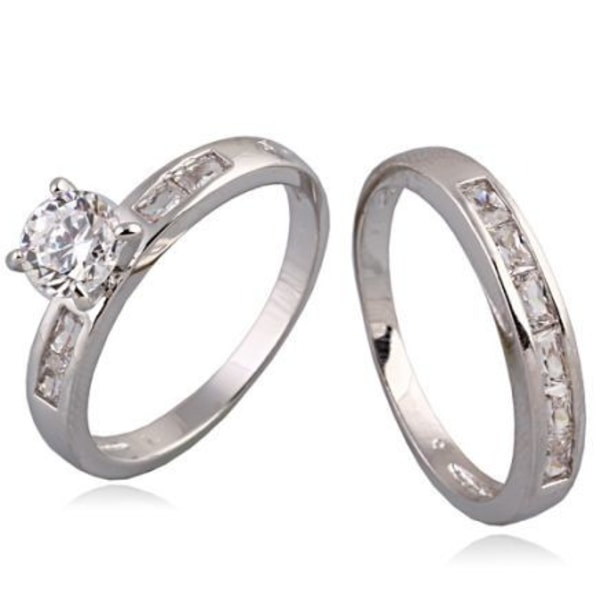 18K Guldbelagt RING forlovelse 17
