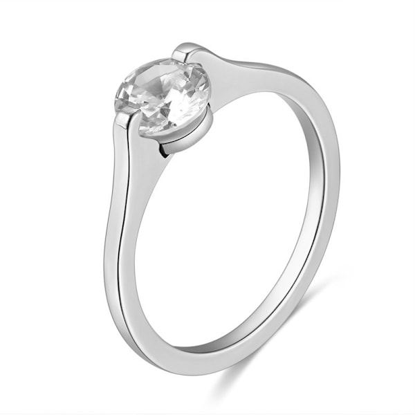 Rostfritt stål ring CZ 16