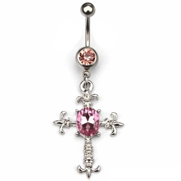 Navelpiercing med ring, mageknapp