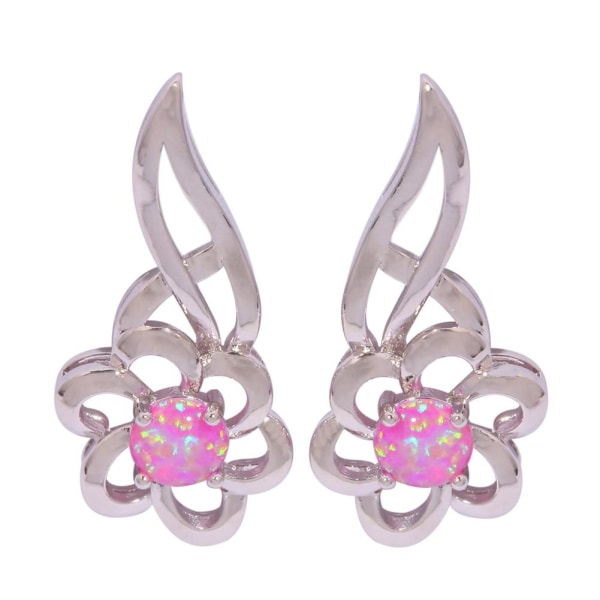 Opal Silver Filled Örhängen rosa
