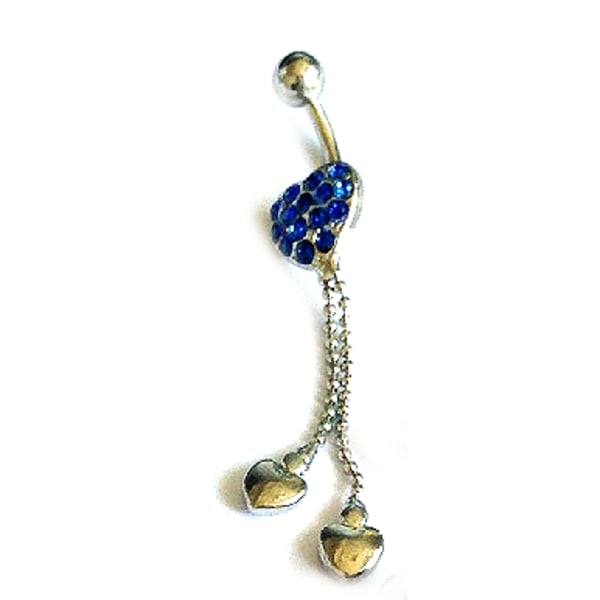 Navle Smykke piercing BLÅ