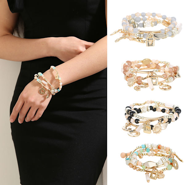 Bohemia armbånd sort