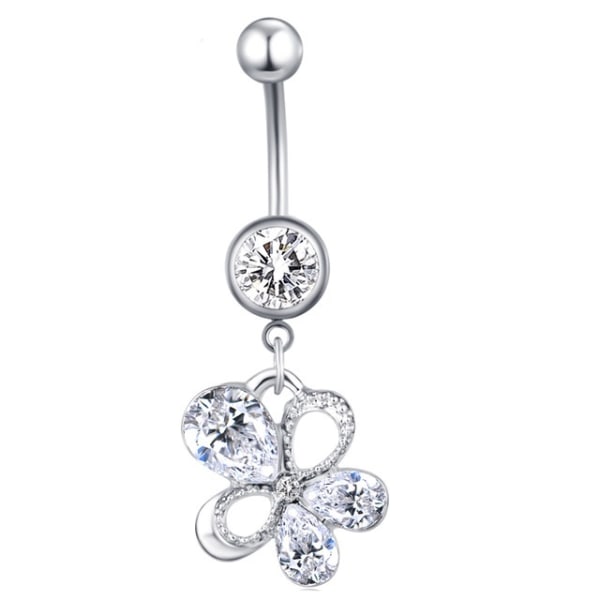 Navel Belly Button Ring Body Piercing 316l Steel